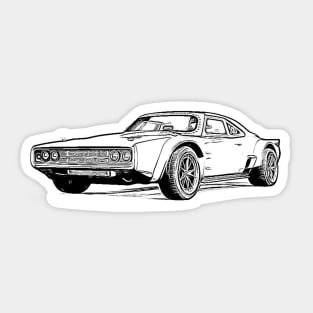 Charger FF Wireframe Sticker